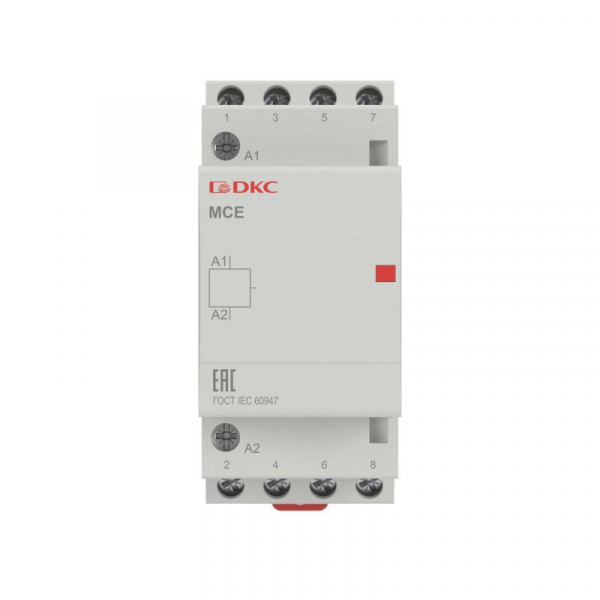 Контактор модульный YON max типа MCE 4P 25A 240В 4НО YON MCE-25-40-A240