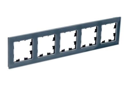 Рамка 5-м AtlasDesign Nature натур. стекло грифель SE ATN360705