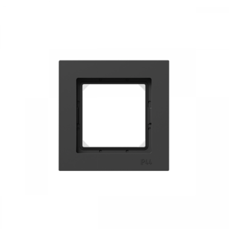 Рамка 1-м Эпика IP44 пластик черн. EKF UP1-FPB-01-44