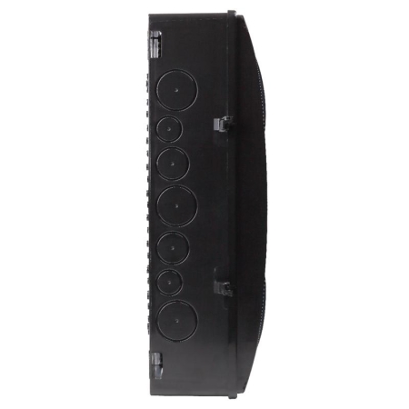 Щиток отркрытая проводка на 20 модулей с 2 вертик.дверцами 390х302х120мм черный IP65 УХЛ1 Ruvinil 69020Ч