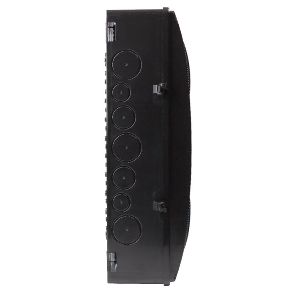 Щиток отркрытая проводка на 20 модулей с 2 вертик.дверцами 390х302х120мм черный IP65 УХЛ1 Ruvinil 69020Ч