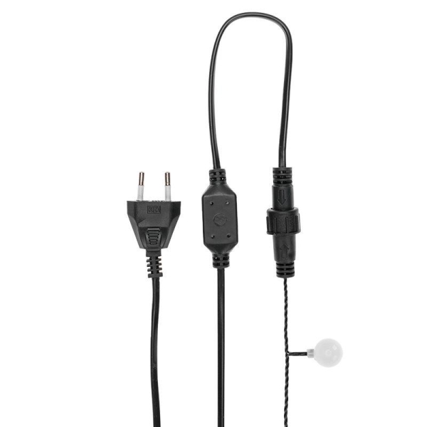 Гирлянда светодиодная "Шарики" 5м d25мм 25LED RGB ПВХ темн. зел. Neon-Night 303-550