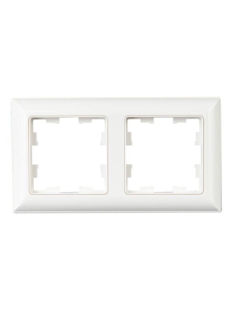 Рамка 2-м BRITE РУ-2-Бр бел./бел. IEK BR-M22-12-K01