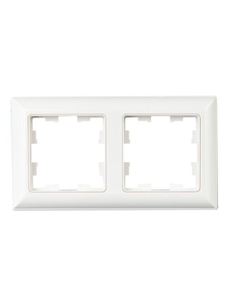 Рамка 2-м BRITE РУ-2-Бр бел./бел. IEK BR-M22-12-K01