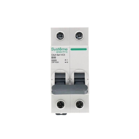 Выключатель автоматический модульный 2п B 50А 4.5кА City9 Set 230В SE C9F14250