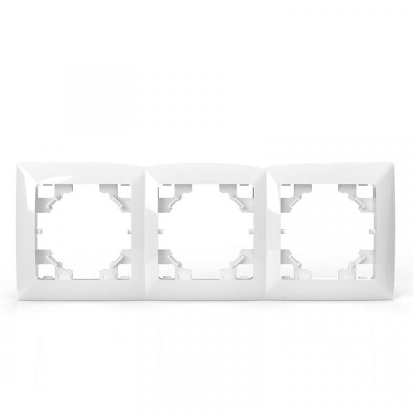 Рамка 3-м AVA бел. TOKOV LIGHT TKL-AV-RM3-C01