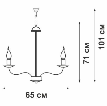 Люстра 8xE14 макс. 40Вт Vitaluce V3716/8