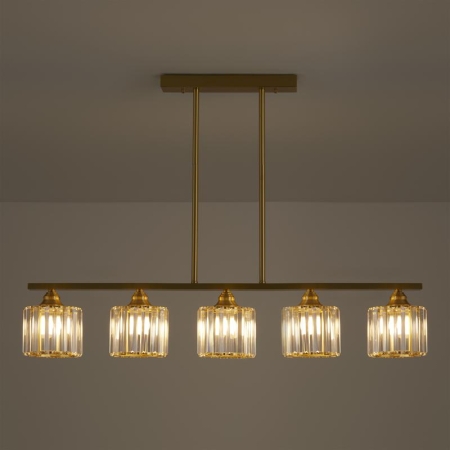 Люстра Ferrera 200Вт E27х5 IP20 Freya FR5474PL-05G