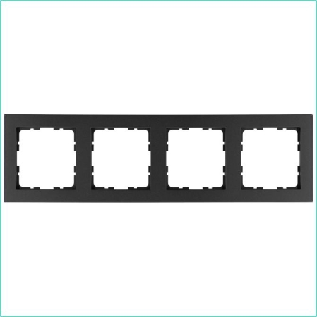 Рамка 4-м G-Classic антрацит Jasmart G1004B