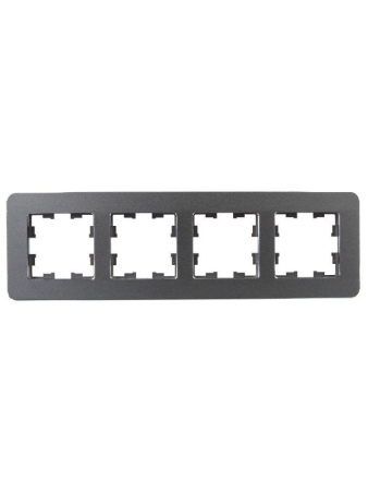 Рамка 4-м BRITE РУ-4-1-Бр метал. титан RE IEK BR-M42-M-01-K48