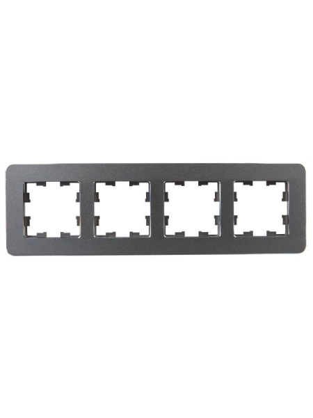 Рамка 4-м BRITE РУ-4-1-Бр метал. титан RE IEK BR-M42-M-01-K48