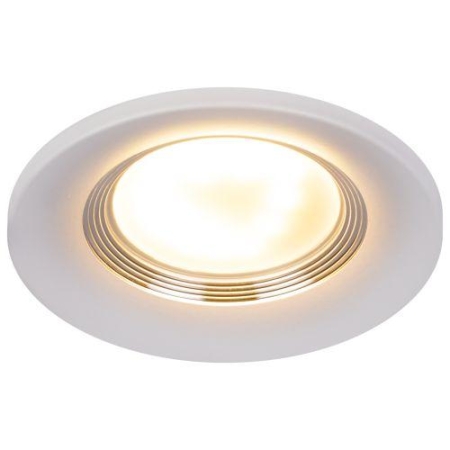 Светильник алюминиевый KL107 WH/SL MR16 GU5.3 встраив. бел. серебро Эра Б0061096