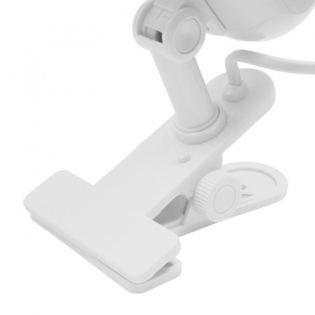 Светильник H-035 прищепка 220В 40Вт метал. бел. Camelion 7198