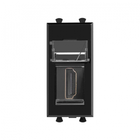 Розетка HDMI 1мод. Avanti "Черный квадрат" тип А-А модульная DKC 4402251