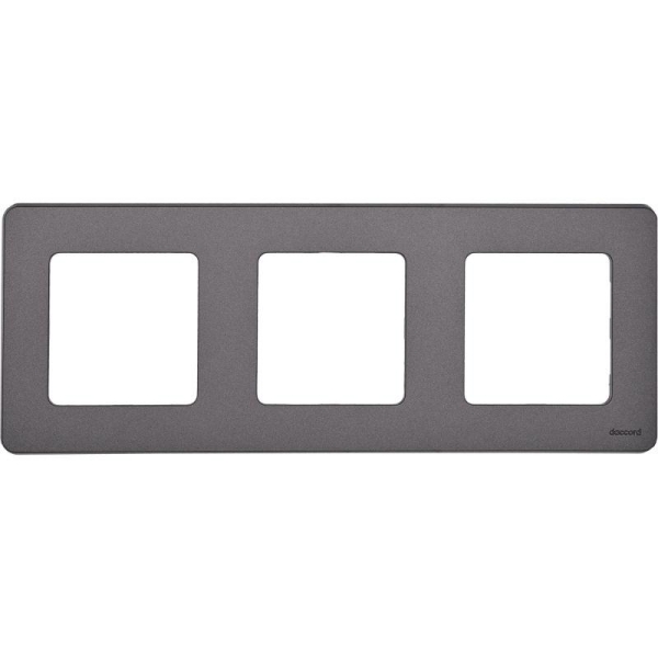 Рамка 3-м Inspiria дым. IEK 673957