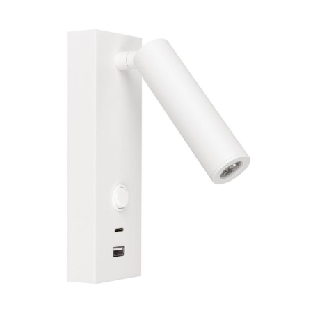 Светильник светодиодный SP-BED-CHARGE-S60x125-3W Warm3000 (WH 20 deg 230В USB-A USB-C) IP20 металл Arlight 031394(1)