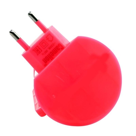 Светильник светодиодный NL-170 "Фонарик" 220В ночник с выкл. розов. Camelion 12526