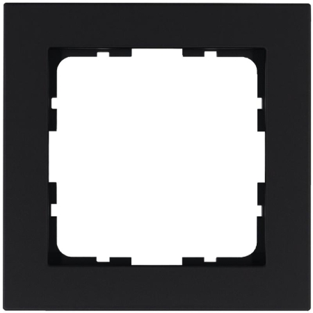 Рамка 1-м G-Classic черн. матов. soft touch Jasmart G1001PB