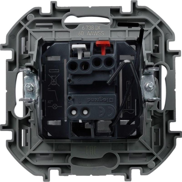 Выключатель Inspiria для гостиничных номеров механизм алюм. IEK 673802