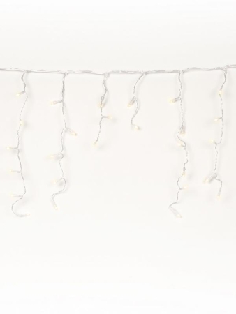 Гирлянда светодиодная "Бахрома" OIC080WW-C-E-31V 2х0.48м 20 нитей 80LED тепл. бел. 16/48/40/24см уличная соединяемая до 10шт с контроллером SHLights 4690601049780