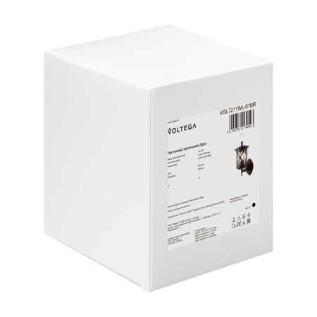 Светильник Mifi 1х40Вт E27 IP44 бра настен. Voltega VGL7211WL-01BR