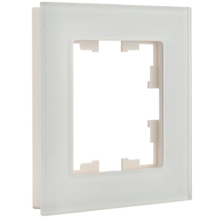 Рамка 1-м BRITE РУ-1-2-Бр стекло бел. матов. IEK BR-M12-G-31-K01