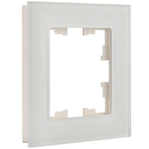 Рамка 1-м BRITE РУ-1-2-Бр стекло бел. матов. IEK BR-M12-G-31-K01