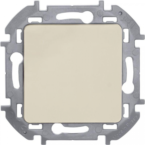 Выключатель кнопочный Inspiria 6А 250В без фиксации НО/НЗ механизм сл. кость Leg 673691