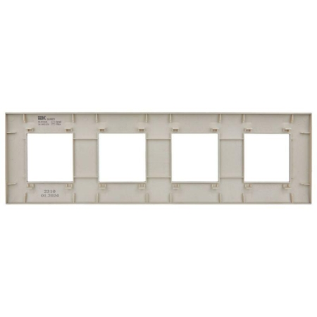 Рамка 4-м SKANDY SK-F01B беж. IEK SK-M42-K10