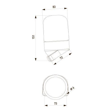 Светильник НББ 02-60-002 для бани керамика/стекло наклонный IP54 E27 max 60Вт 150х90х85 бел. Эра Б0064018