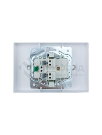 Розетка 2-мест. с/з СП ZIMA IP20 16А ПБТ безвинт. зажим бел. LEZARD 704-0200-127BQC