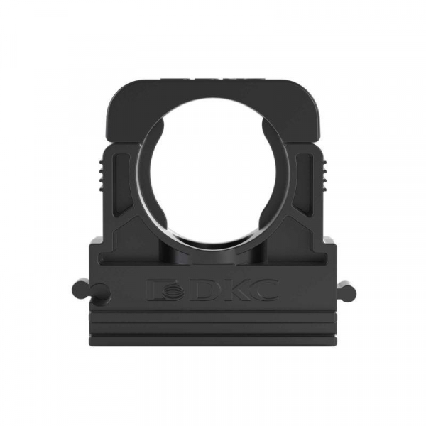 Держатель для труб (клипса) d17мм с крышкой полиамид черн. DKC PASW17N