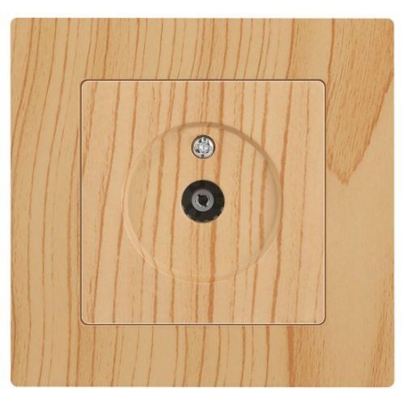 Розетка телевизионная одиночная TV СП Accent 6-301-11 IP20 сосна Intro Б0063622