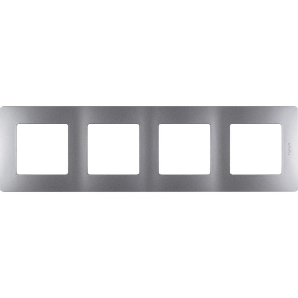 Рамка 4-м Etika алюм. IEK 672554
