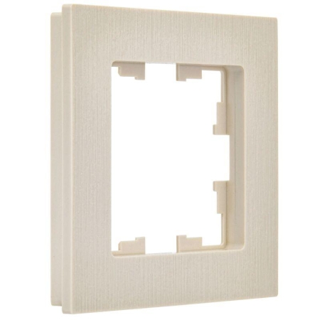 Рамка 1-м BRITE РУ-1-Бр беж. рифленый IEK BR-M12-51-K10