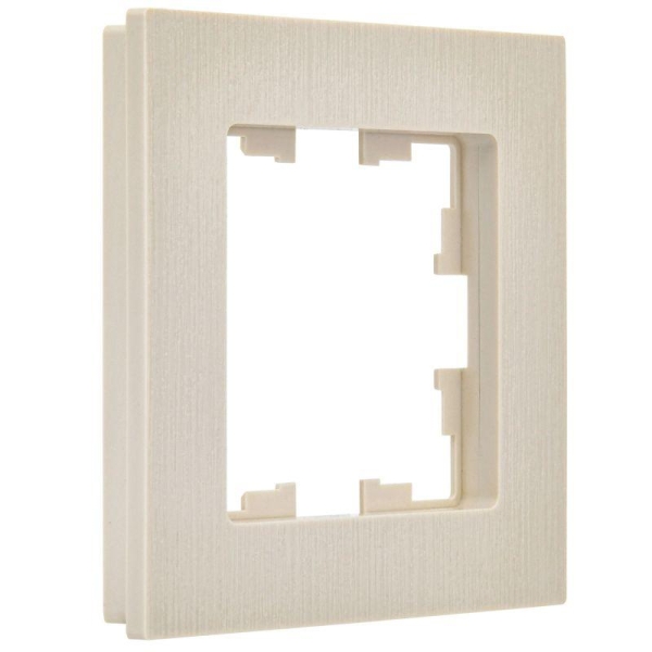 Рамка 1-м BRITE РУ-1-Бр беж. рифленый IEK BR-M12-51-K10