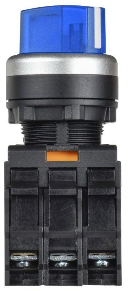 Переключатель 2 полож. 1НО+1НЗ с подсветкой син. MASTER IEK MI-SW60-11XD-3-14-2-K07