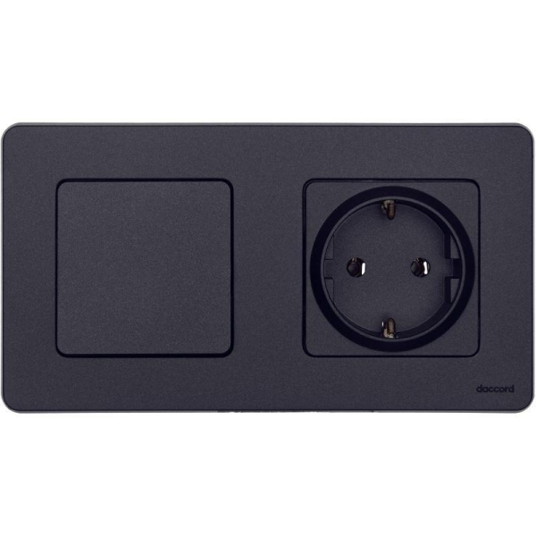 Выключатель 1-кл. Inspiria 10А IP20 250В 10AX механизм антрацит IEK 673603