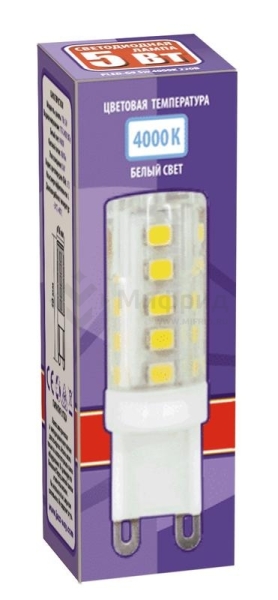 Лампа светодиодная PLED-G9 5Вт капсульная 4000К нейтр. бел. G9 320лм 175-240В JazzWay 1032133B