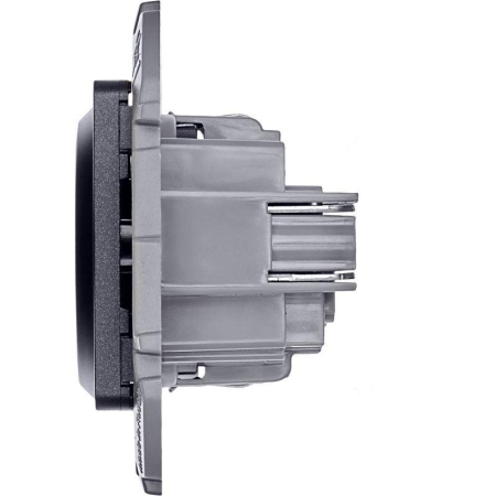 Розетка 1-м СП Inspiria 16А IP20 250В 2P+E немецк. стандарт механизм антрацит IEK 673723