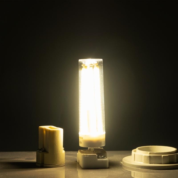 Лампа светодиодная филаментная PLED-G4 PRO 8Вт 4000К 680лм 230В d16.5х65мм JazzWay 5062580