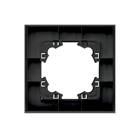 Рамка 1-м Афина стеклянная графит UNIVersal 2254