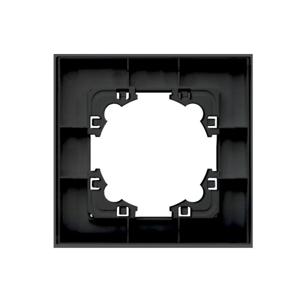 Рамка 1-м Афина стеклянная графит UNIVersal 2254