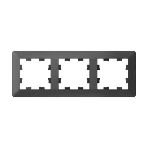 Рамка 3-м AtlasDesign Air базальт/дым. черн. SE ATN221403