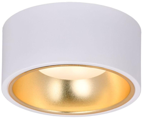 Светильник 4017 накладной потолочный под лампу GX53 бел./золото IEK LT-UPB0-4017-GX53-1-K55