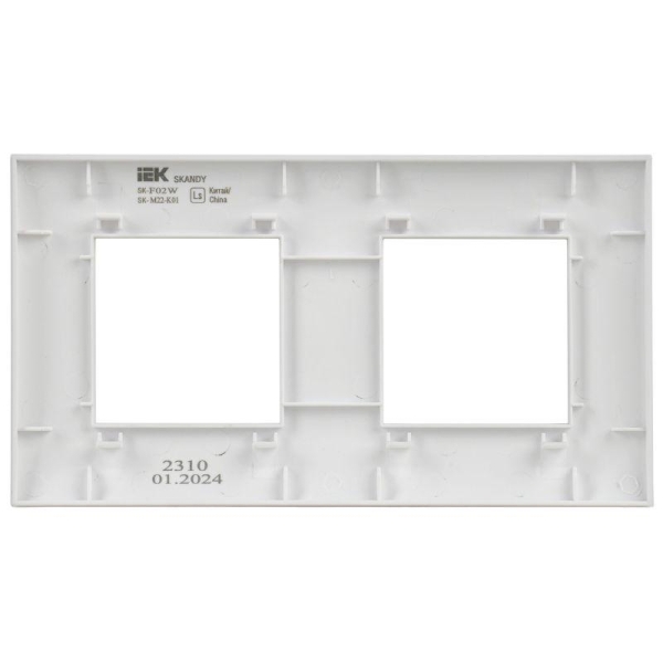 Рамка 2-м SKANDY SK-F02W арктич. бел. IEK SK-M22-K01