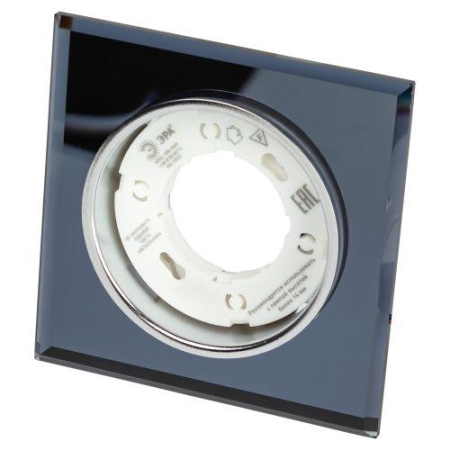 Светильник DK LD50 BK GX53 со светодиодной подсветкой встраиваемый черн. Эра Б0057473