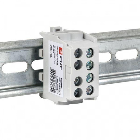 Клемма распределительная КСР с двойн. винтом 2х25/2х16 сер. PROxima EKF ksr-2.25-2.16-grey