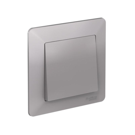 Рамка 1-м AtlasDesign Air алюм./дым. черн. SE ATN220301