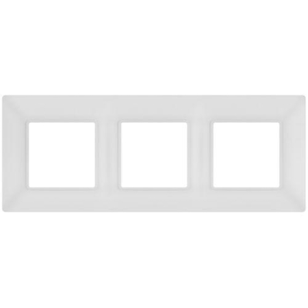 Рамка 3-м Elegance 14-5003-01М для розеток и выключателей матов. бел. Эра Б0065816